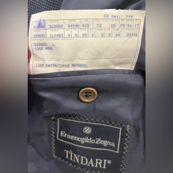 Ermenegildo Zegna TINDART Gray wool luxury blazer Made in Italy Men’s size 40. - Picture 5 of 14